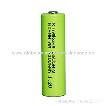 1.2V Rechargeable AA 1,300mAh NiMH Battery, AA Size